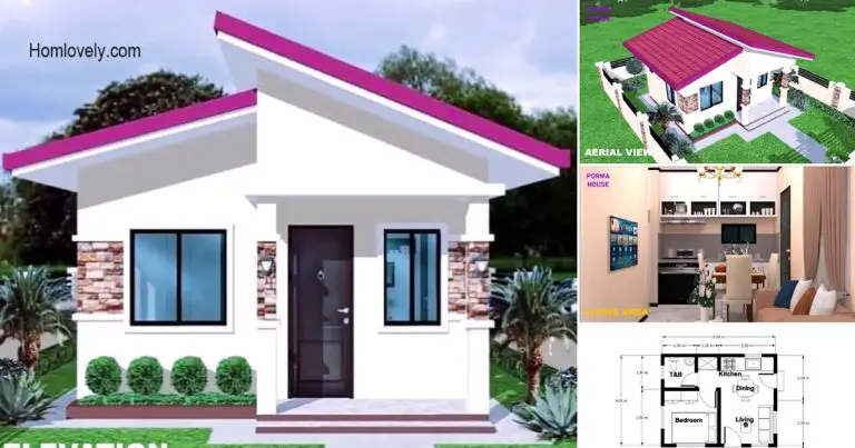 45 Meters Simple Tiny Bungalow House Design Idea Bahay HouseDesigns