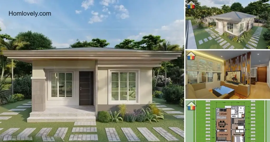 Small Bungalow Sqm House Design Idea Housedesigns