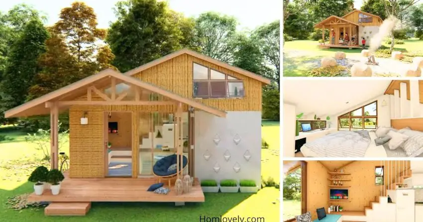 Tiny Bahay Kubo With Loft Bedroom Housedesigns