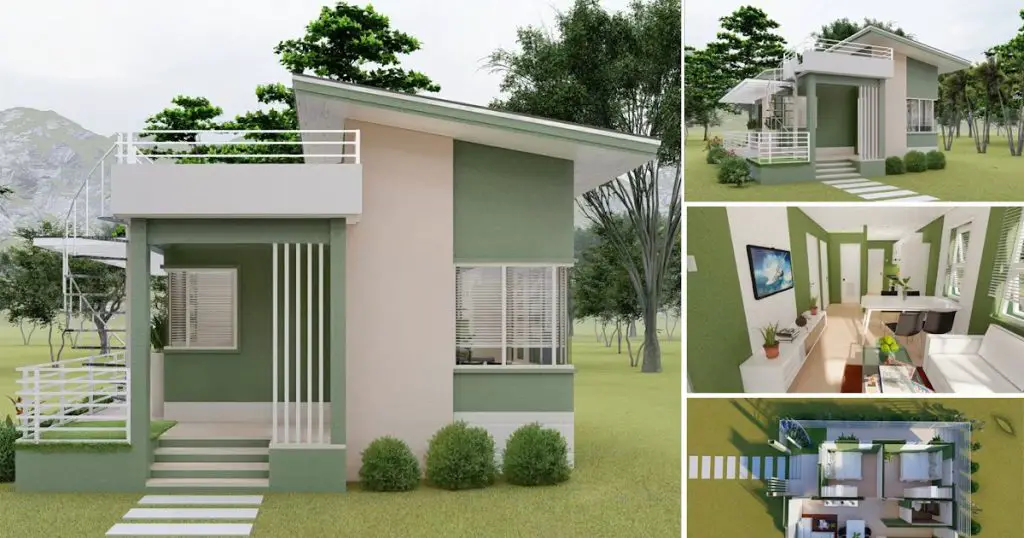 48 Sqm Simple House Design With Roof Deck HouseDesigns