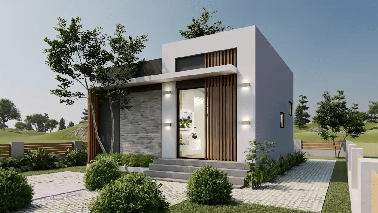 Modern and Stylish Tiny House Design 36 Sqm » HouseDesigns