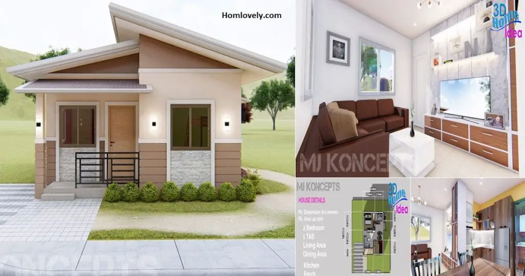 Pinoy Bungalow House 6 x 7 M Plus Floor Plan ~ » HouseDesigns