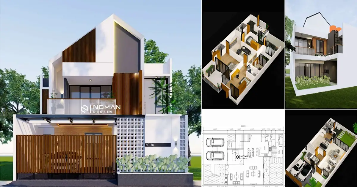 Two-storey House Design 10×20 M With 4 Bedrooms ~ » Housedesigns